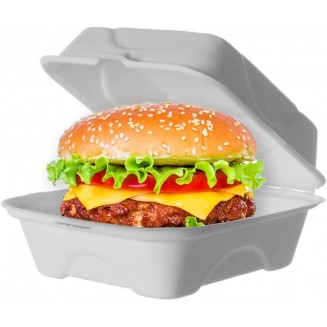 CAJA PARA HAMBURGUESA 150X150X85 mm (50 Uds.)
