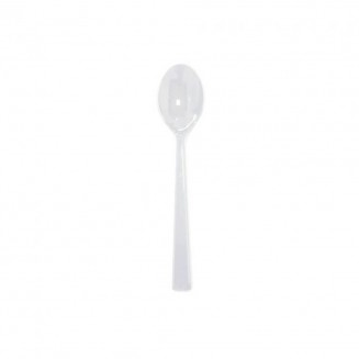CUCHARILLA PARA POSTRE REUTILIZABLE TRANSPARENTE 145 mm (50 Uds.)