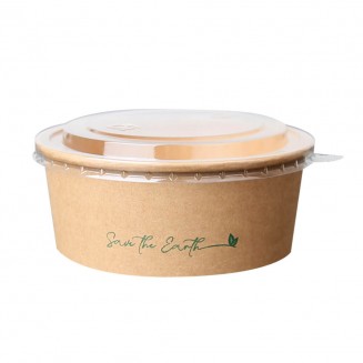 ENSALADERA DE PAPEL 750 cc + TAPA (200 Uds.)