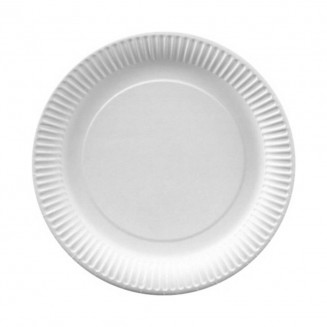 PLATO ECONÓMICO DE CARTÓN ANTIGRASA 22 cm. (50 Uds.)
