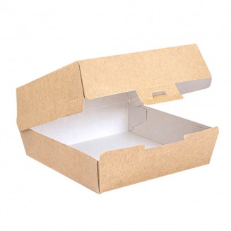 CAIXA PARA HAMBÚRGUER LARGA 17,6x16,8x7,8 cm. (100 Unid.)