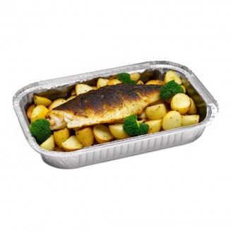 EMBALAGEM DE ALUMÍNIO 1500 cc 285X188X35 mm (100 Unid.)