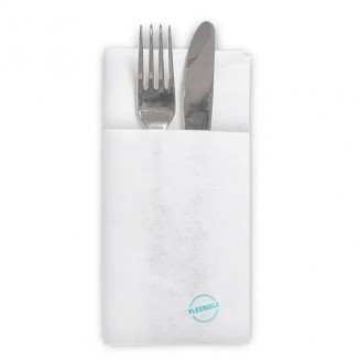 SERVILLETAS CANGURO BLANCAS 40x40 CM (50 Uds.)