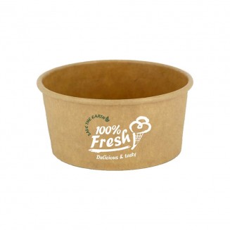 POTE DE SORVETE MARROM 3 Oz 80 ml. (100 Unid.)