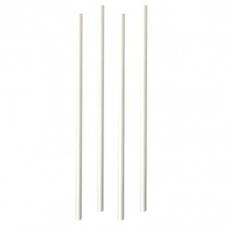 CAÑITA PAPEL FDA BIODEGRADABLE BLANCA 200X6 mm (100 Uds.)