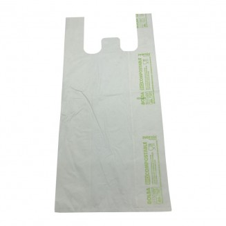 BOLSA CAMISETA 100% BIODEGRADABLE 40X50CM (500 Uds.)