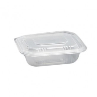ENVASE DE PLÁSTICO 1.000 cc PARA MICROONDAS (50 Uds.)