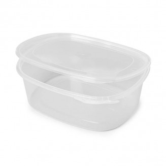 750 cc TARRINA DE PLÁSTICO MICROONDABLE OVALADA (70 Uds.)