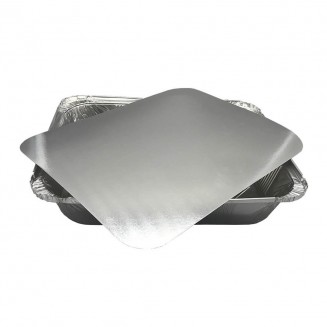 PACOTE EMBALAGEM DE ALUMÍNIO 321X261X50 MM + TAMPA (100 Unid.)