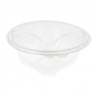 EMBALAGEM DE PLÁSTICO PARA SALADA E FRUTA 250 ml (50 Unidades)