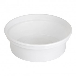 TARRINA REDONDA BLANCA 250 cc (50 Uds.)